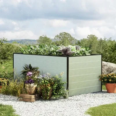 Produktbild von GFP Hochbeet Kräuter-Gemüse-Beet Aluminium CHRISTINA - 150x99x77cm - Aluminium eloxiert