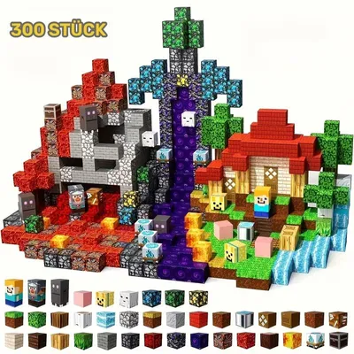 Produktbild von Magnetische Bausteine 300 Teile Konstruktionsspielzeug für Kinder, STEM Lernspielzeug, Geschenkidee