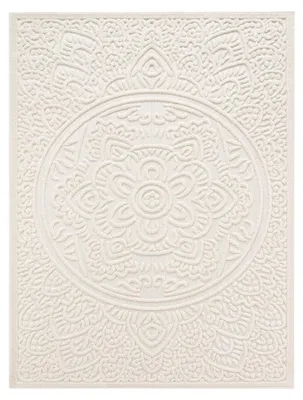 Produktbild von TT Home In-& Outdoorteppich Wetterfest Balkon Schlafzimmer Boho Skandi Motiv Unifarben Geometrische Optik Moderner Style Größe 200x290 cm