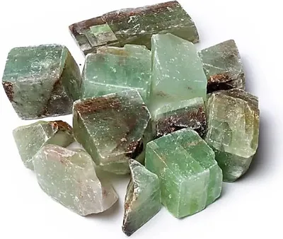 Produktbild von Rauer grüner Calcit – ±500 g; ±2-8cm