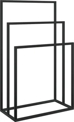 Produktbild von vidaXL Handtuchständer Schwarz 48x24x79 cm Eisen