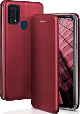 Produktbild von BUSINESS-Case für Samsung Galaxy M31, Farbe:Burgund - Red