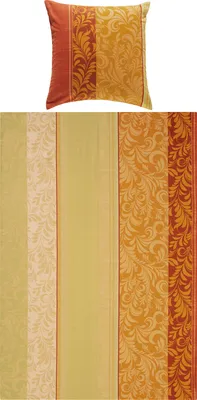 Produktbild von Erwin Müller Bettwäsche gelb-orange 1x 155x220 cm + 1x 80x80 cm