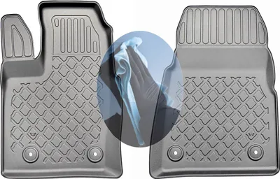 Produktbild von Z521115 TPE-Gummifußmatten kompatibel mit  Ford Tourneo Custom L1 AUTOMATIK Frontantrieb  Kleinbus  2012- 1. Sitzreihe, für Automatikgetriebe vorgesehen