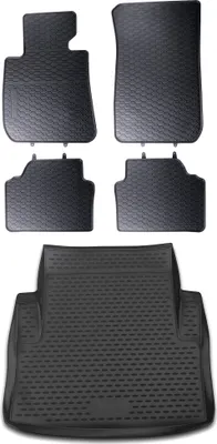 Produktbild von Gummi Kofferraumwanne + Fußmatten Set für 3er BMW E90, Bj. 12/2005-2012