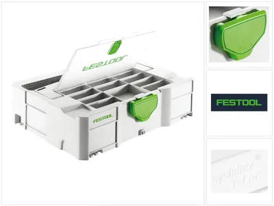 Produktbild von Festool Systainer T-LOC DF SYS 1 TL-DF Werkzeug Koffer lichtgrau koppelbar ( 497851 )