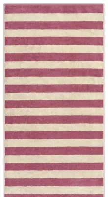 Produktbild von Cawö Duschtuch Lines Blockstreifen Beere (80x150 cm)