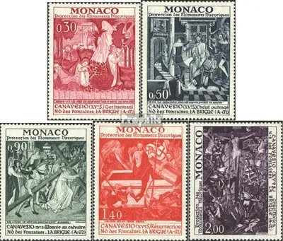 Produktbild von Briefmarken Monaco 1972 Mi 1061-1065 (kompl.Ausg.) gestempelt Denkmalschutz