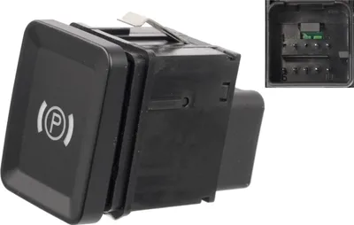 Produktbild von febi bilstein 37606 Schalter für Feststellbremse , 1 Stück, schwarz