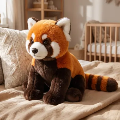 Produktbild von Roter Panda Plüschtier Kuscheltier superweich niedlich Kinder Geschenk Geburtstag Weihnachten