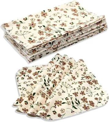 Produktbild von Famanu Wiederverwendbare Küchenhandtücher 12 Stück - Absorbierende Baumwolltücher (25 x 25 cm)