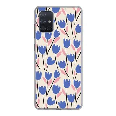Produktbild von MuchoWow® Handyhülle Schutzhülle Hülle für Samsung Galaxy A51 Blume - Muster - Tulpe Silikon Softcase Handy Hülle - Schutzabdeckung