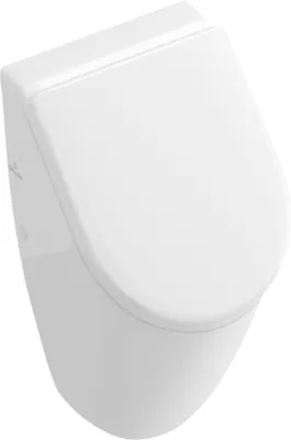 Produktbild von Villeroy & Boch Subway Keramik Absaug Urinal Pissoir Urinalbecken Urinalset mit Deckel und Ceramic Plus Beschichtung,weiß