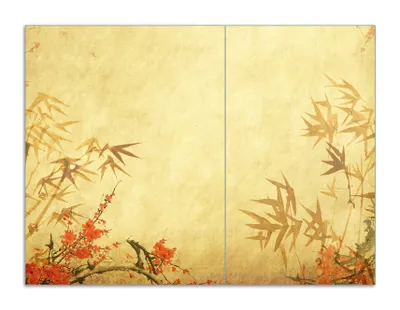 Produktbild von Wallario Herdabdeckplatte aus Glas, Größe 70 x 52 cm 2-teilig, Motiv Herbststimmung  alter Papyrus mit Herbstmotiven