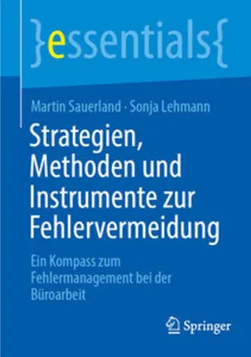 Obrázek produktu pro Strategien, Methoden und Instrumente zur Fehlervermeidung