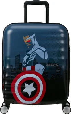 Image de American Tourister trolley Wavebreaker Disney Spinner 55 / 20 TSA Marvel FL Captain America City multicolore
