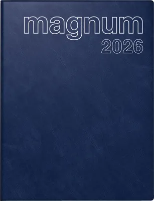 Immagine prodotto di rido® idé® 70-27 042 386 Calendario a libro magnum 2026 - 1 settimana / 2 pagine, 18,3 x 24 cm, blu scuro