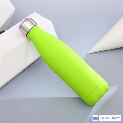 Obrázok produktu pre Fľaša na vodu | Termoska | Nerezová oceľ | Udržateľná | Čistá | 500 ml | Zelená
