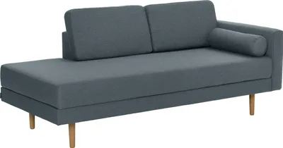 Produktbild von Max Winzer Recamiere Armlehne rechts Ivo - Flachgewebe blau-grau - Maße: 190 x 87 x 81 cm