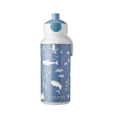 Produktbild von Trinkflasche Pop-up Campus 400 ml Little Dutch - Ocean