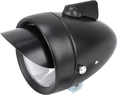 Image de Lampe LED Super Light Bicycle Retro Front Headlight Vintage Bike Head Light With Visor