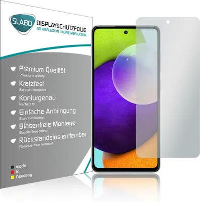 Produktbild von 4x Slabo Displayschutzfolie für Samsung Galaxy A52 (4G | 5G) | Samsung Galaxy A52s 5G MATT "No Reflexion" (verkleinerte Folien) Displayfolie Schutzfolie Folie