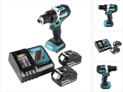 Produktbild von Makita DDF 484 RG Akku Bohrschrauber Brushless 18 V 54 Nm + 2x Akku 6,0 Ah + Ladegerät
