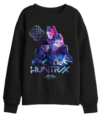 Obrázek produktu pro Mikina "Huntrix" s motivem K-Pop lovců démonů – dětská, model TV42394 (velikost 140-146), černá barva