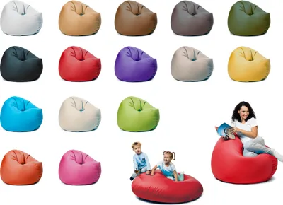 Produktbild von sunnypillow XXL Sitzsack mit Styropor Füllung 125 cm Durchmesser 2-in-1 Funktionen zum Sitzen und Liegen Outdoor & Indoor für Kinder & Erwachsene viele Farben und Größen zur Auswahl Rot