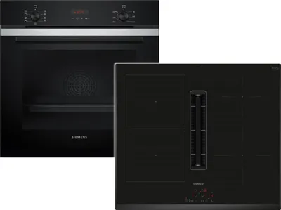Produktbild von Siemens PQ312IV0SZ (HB273ABS3+ED651BS16E), Zonen-Induktionskochfeld, 4 Zone(n), Glaskeramik, Schwarz, Berührung, 59,2 cm