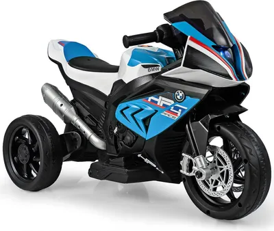 Produktbild von 6V Elektro Kinder Motorrad mit Scheinwerfer und Musik, Elektromotorrad mit 2 Stützrädern, Kindermotorad bis 3km/h, Elektrisches Motorrad für Kinder ab 3 Jahre, bis zu 30 kg belastbar (Blau)