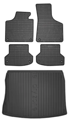 Obrázok produktu pre Gumové autokoberce SolidPRO + vaňa kufra DryZone pre: Audi A3 8P 2003-2011 hatchback 5 ks