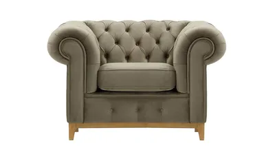 Produktbild von SLF24 - Sessel Chesterfield Grand - beige - Velluto 3