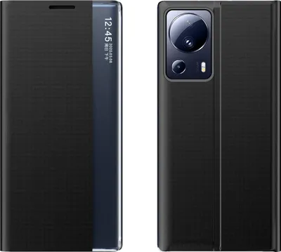 Produktbild von Xiaomi 13 Lite Flip Case, Schwarz - Premium Schutzetui mit Standfunktion