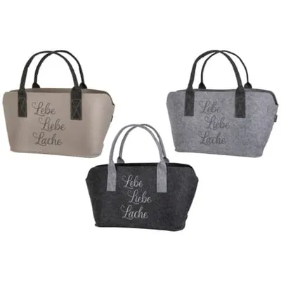 Immagine prodotto di GILDE Filztasche Lebe,Liebe Lache