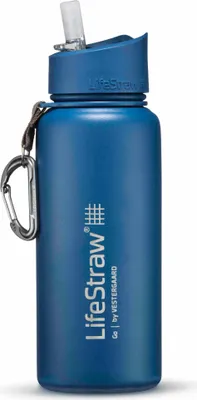 Produktbild von Slamka LifeStraw Go z nehrdzavejúcej ocele (stredne modrá)