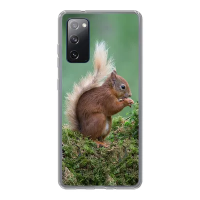 Produktbild von MuchoWow® Handyhülle Schutzhülle Hülle für Samsung Galaxy S20 FE Eichhörnchen - Wald - Moos Silikon Softcase Handy Hülle - Abdeckung
