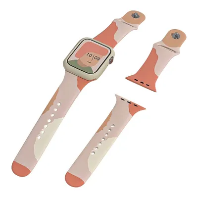 Produktbild von Armband Moro Band für Apple Watch 9 / 8 / 7 / 6 / SE / 5 / 4 / 3 / 2 (41 mm / 40 mm / 38 mm), Silikonarmband, Muster 2