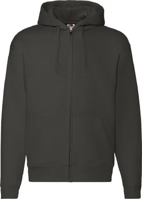 Produktbild von Fruit Of The Loom Herren Kapuzen-Sweatshirt mit Reißverschluss / Kapuzenjacke BC360 (4XL) (Kohlegrau)