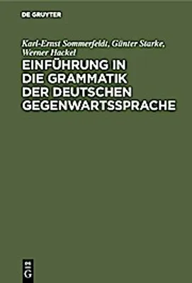 Obrázek produktu pro Einführung in die Grammatik der deutschen Gegenwartssprache