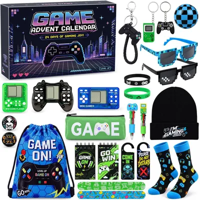 Produktbild von Gaming Adventskalender 2026 Jungen Teenager 24 STK Gaming-Zubehör