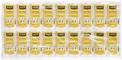 Imagen del producto de HARDY WORKING TOOLS: 20 rodillos para pintura de 10 cm de ancho, con pelo de 12 mm de altura y un diámetro de 30 mm. Rodillo para pintura, rodillo de pintor, rodillo de color, color amarillo y blanco