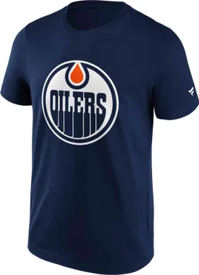 Produktbild von Pánské tričko Edmonton Oilers NHL Primary Logo Graphic T-Shirt Fanatics - NHL Edmonton Oilers T-Shirt mit primärem Logo: Blau, Größe 3XL