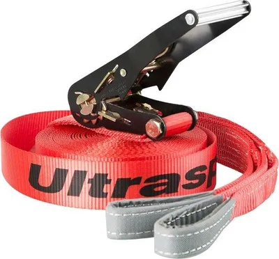 Productafbeelding van Famanu Slackline voor beginners - 15 meter, met ratelsysteem en draagtas