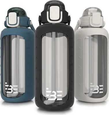 Immagine prodotto di Borraccia in vetro - 2,2 litri - Senza BPA - Crema - Vetro borosilicato