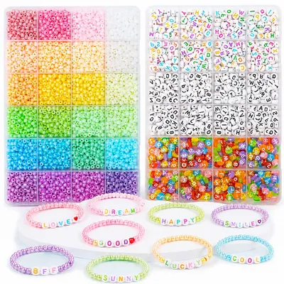 Produktbild von Armband Bastelset - Zur Herstellung von Freundschaftsarmbändern - Kreatives Set für Kinder
