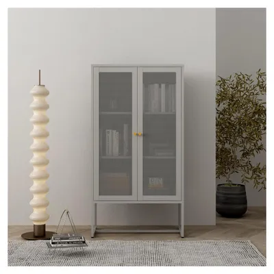 Produktbild von Aktenschrank Sund Metallschrank mit 2 Türen 150 x 80 x 40 cm Grau