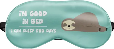 Produktbild von Schlafmaske Reise Relax Augen Abdeckung Bett Emoji Nickerchen Augenbinde Seine Faultier Gut im Bett