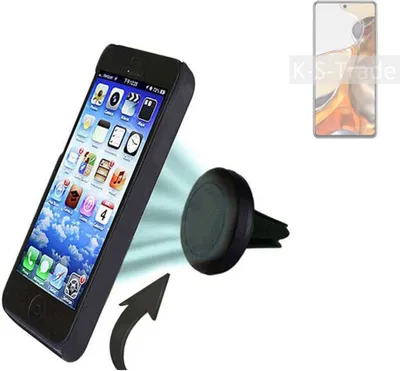 Produktbild von K-S-Trade Kompatibel mit Xiaomi 11T Auto Handy Halterung KFZ Halter Lüftungsgitterhalterung Air Vent mount Smartphone Halter