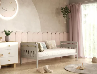 Produktbild von Kinderbett Tosia ohne Matratze Grau 80/160 | Jugendbett